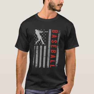 American Flag Hockey Flag Vintage Usa Flag Patriot T-Shirt