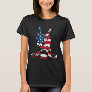 American Flag Hockey T-shirt_1.png  T-Shirt