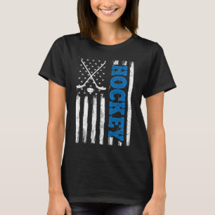 American Flag Hockey Usa Patriotic Shirt Hockey Lo
