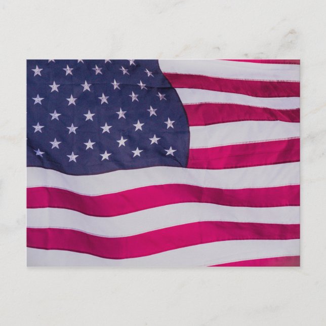 American Flag Holiday Postcard (Front)