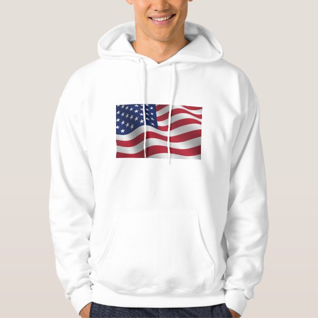 American flag hoodie / sweatshirt (Front)