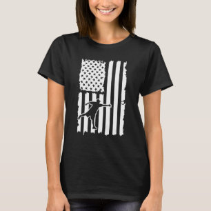 American Flag Horseshoe Throwing Horseshoe Pitchin T-Shirt