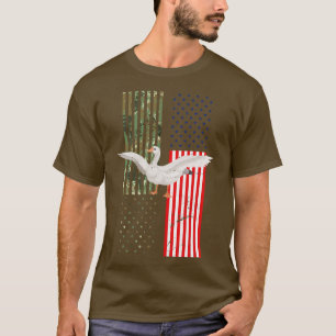 American Flag Hunting Goose 1 T-Shirt