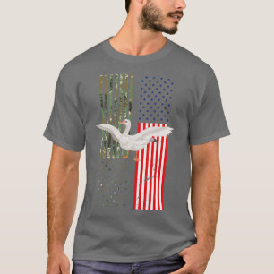American Flag Hunting Goose 1 T-Shirt