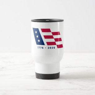 American Flag Icon Travel Mug