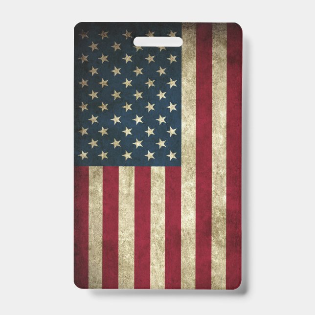 American Flag ID Badge (Front)