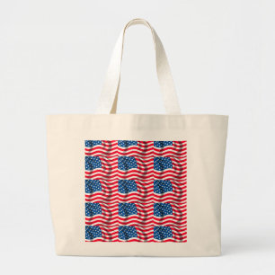 American flag image for Jumbo Tote bag