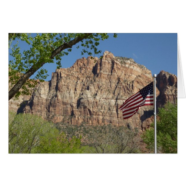 American Flag in Zion National Park I (Front Horizontal)