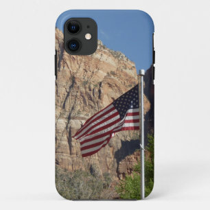 American Flag in Zion National Park I iPhone 11 Case