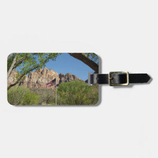 American Flag in Zion National Park II Luggage Tag