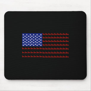 American Flag Independence Day Gift Mouse Pad