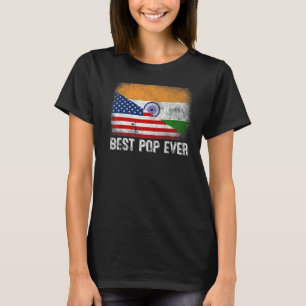 American Flag & India Flag Best Pop Ever Family T-Shirt