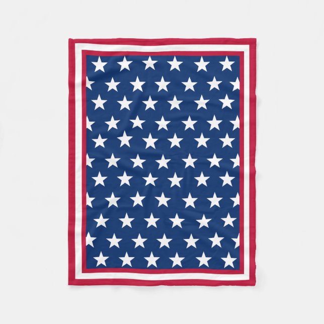 American Flag Inspired Fleece Blanket (Front)