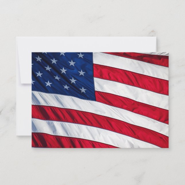 American Flag Invitation (Front)
