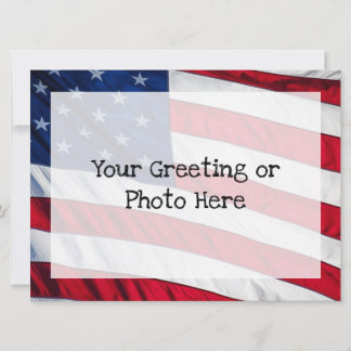 American Flag Invitation