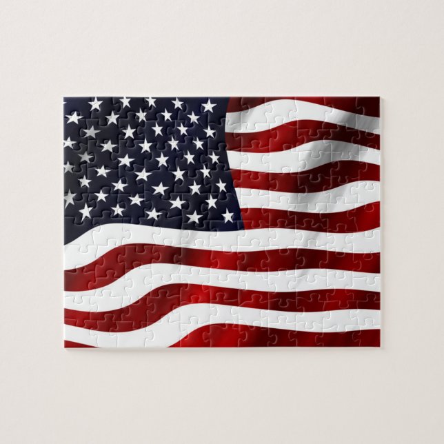 American Flag Jigsaw Puzzle (Horizontal)