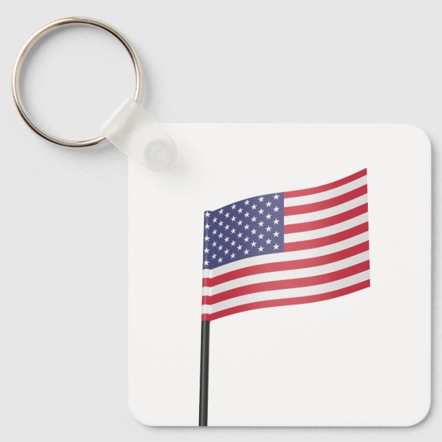 American flag  key ring (Front)