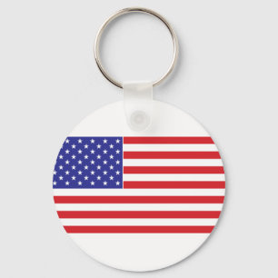 American Flag Key Ring