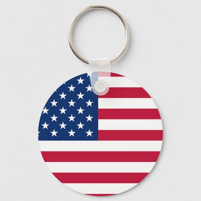 American Flag Key Ring (Front)