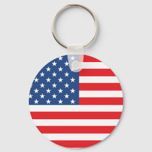 American Flag Key Ring