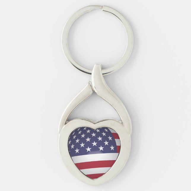 AMERICAN FLAG KEY RING (Front)