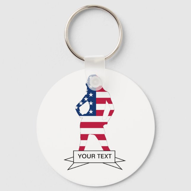 American flag key ring (Front)