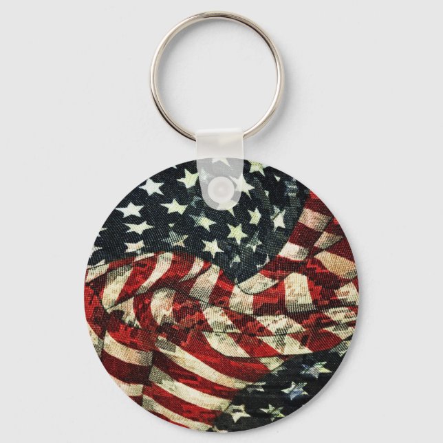 American Flag Key Ring (Front)