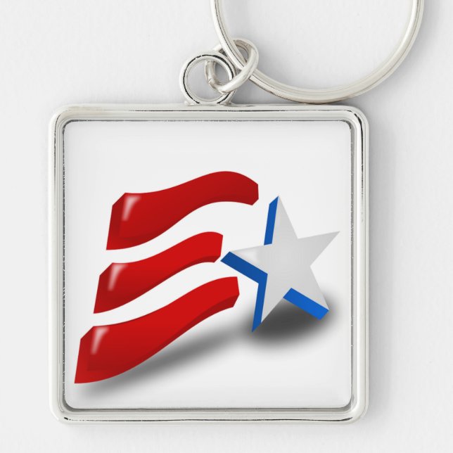 AMERICAN FLAG KEY RING (Front)