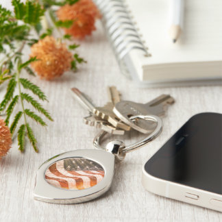 American Flag Key Ring