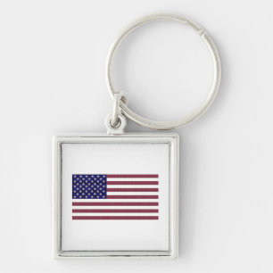 American Flag Key Ring