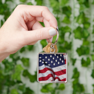 American Flag Keychain