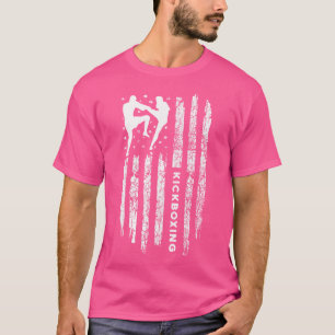 American Flag Kickboxing Kickboxer Kickboxing T-Shirt