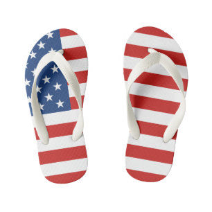 American Flag Kid's Jandals