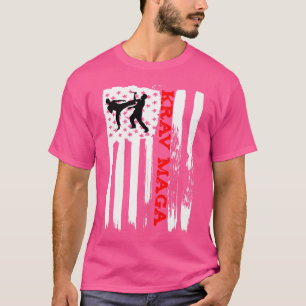 American Flag Krav Maga Mma Tshirt Israeli Martial