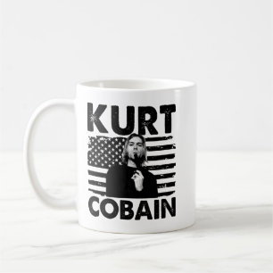 American Flag Kurt USA Cobain Music Gift Coffee Mug