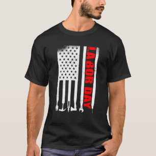 American Flag Labour Day T-Shirt