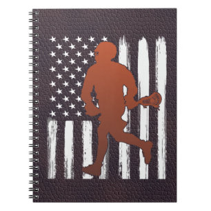 American Flag lacrosse Notebook