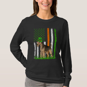 American Flag Lakeland Terrier Dog  St Patricks Da T-Shirt