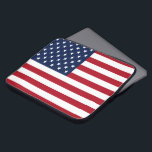 American Flag Laptop Sleeve<br><div class="desc">A patriotic red,  white and blue stars and stripes old glory USA FLAG  design sleeve for your gear</div>