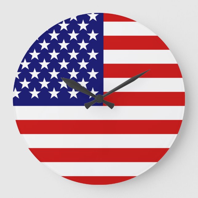 American flag large clock (Front)