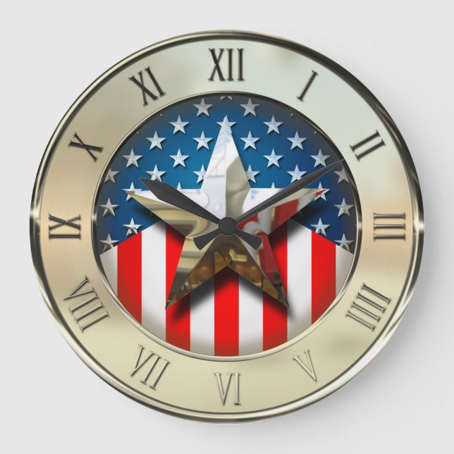 American Flag Large Clock (Front)