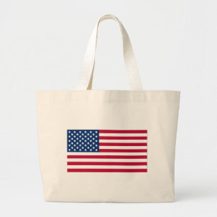 American Flag Large Tote Bag