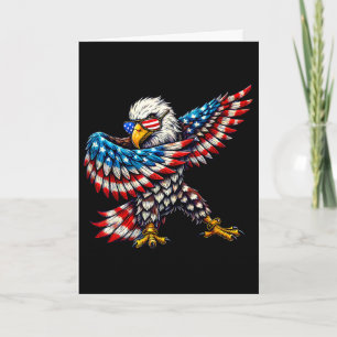 American Flag Ld Eagle Patriotic Eagle 4th Of July Card