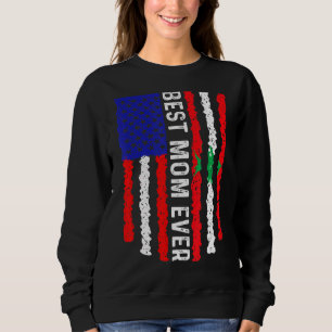 American Flag Lebanon Flag Best Mum Ever Family Sweatshirt