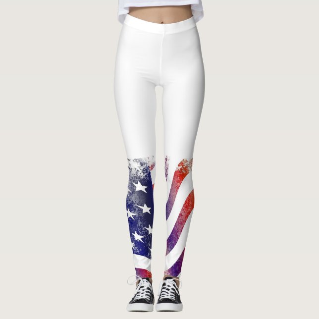 American Flag Leggings (Front)