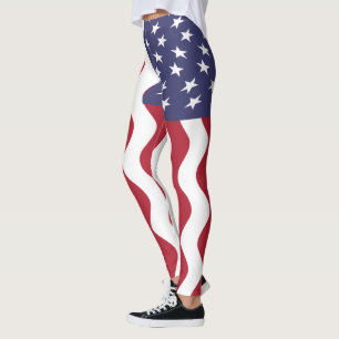 American Flag Leggings