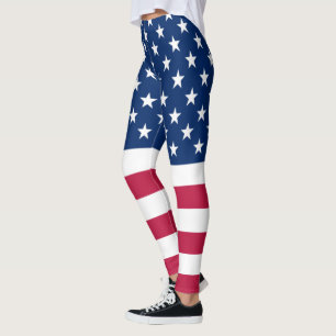 American Flag Leggings