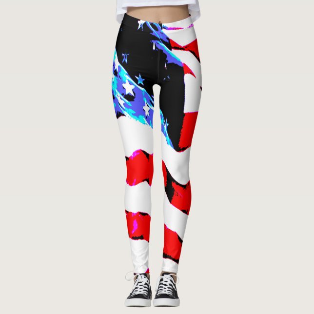 American flag leggings (Front)