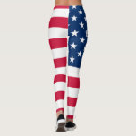 American Flag Leggings USA<br><div class="desc">USA - United States of America - Flag - Patriotic - independence day - July 4th - Customisable - Choose / Add Your Unique Text / Colour / Image - Make Your Special Gift - Resize and move or remove and add elements / image with customisation tool. You can also...</div>