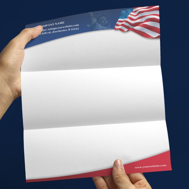 American Flag Letterhead (Creator Uploaded)